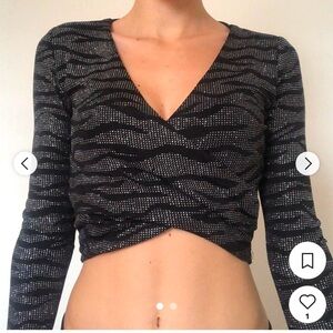 Divided by H&M | Black Top with Rhinestones | Size M